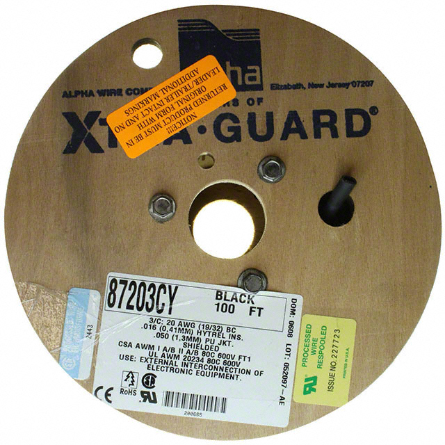 87203CY BK199 Alpha Wire  Cavi Fili