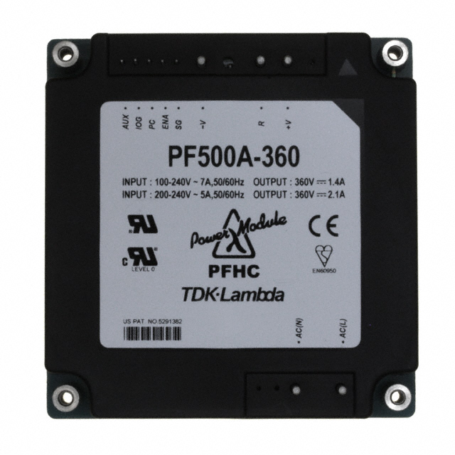 PF500A-360 TDK-Lambda Americas Inc  Convertisseurs CA/CC