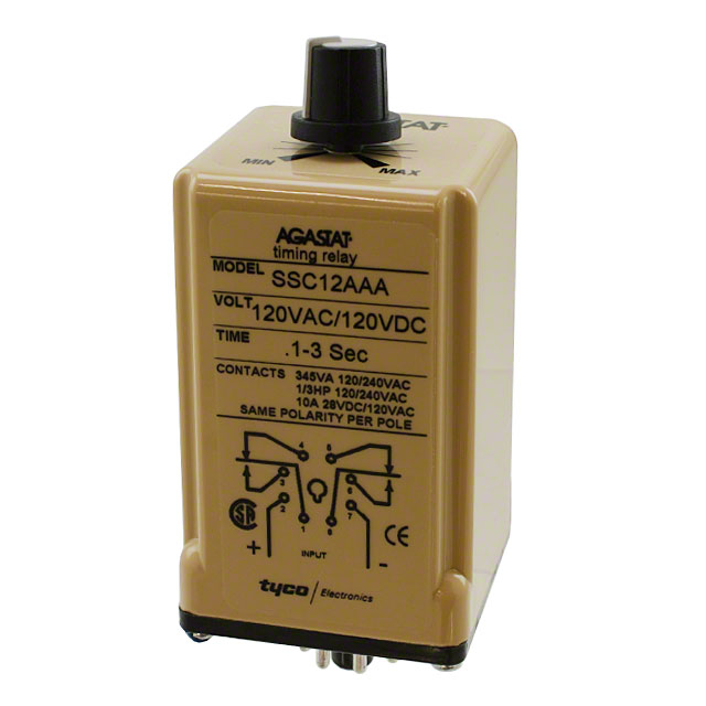 SSC12AAA TE Connectivity Aerospace, Defense and Marine  Time Delay Relays