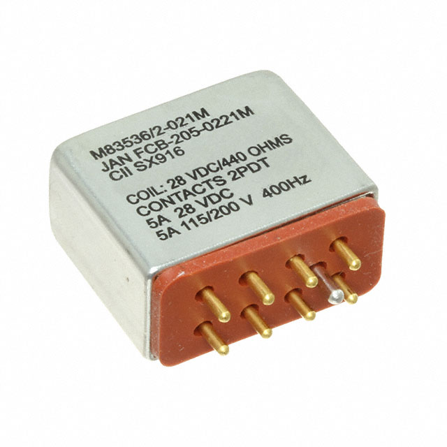 FCB-205-0221M TE Connectivity Aerospace, Defense and Marine  Power Relays Over 2 Amps