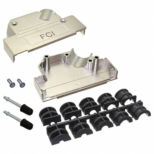 8655MHRA5001KLF Amphenol ICC (FCI)  Capots de connecteurs D-Sub en forme de D