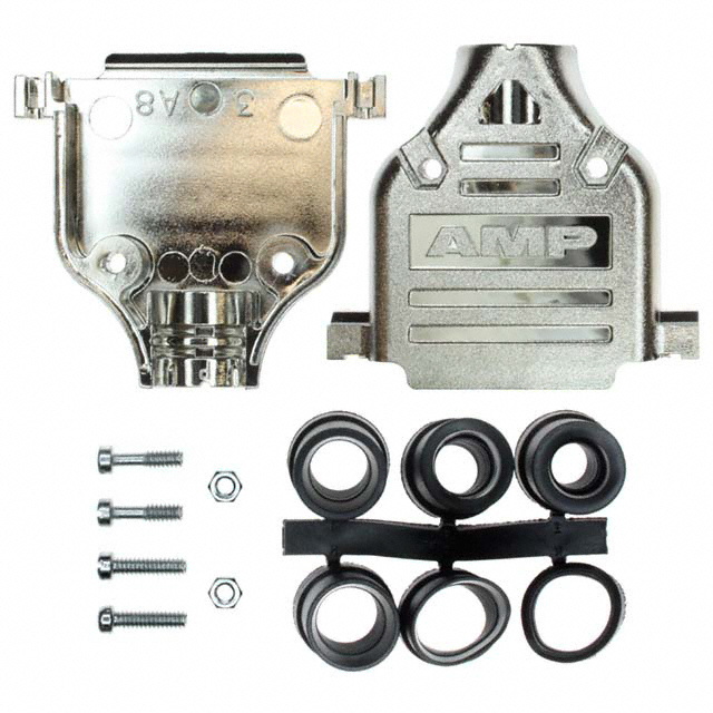 748677-3 TE Connectivity AMP Connectors  Capots de connecteurs D-Sub en forme de D