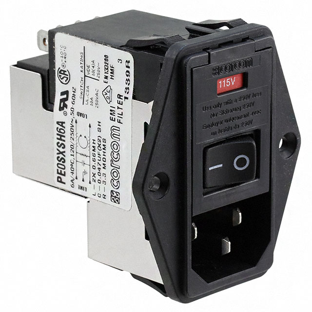 2-6609929-9 TE Connectivity Corcom Filters  Moduli di ingresso alimentazione (PEM)