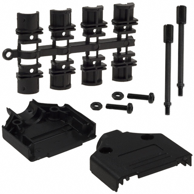 970-015-010R011 NorComp Inc.  Gusci posteriori per connettori D-Sub a forma di D