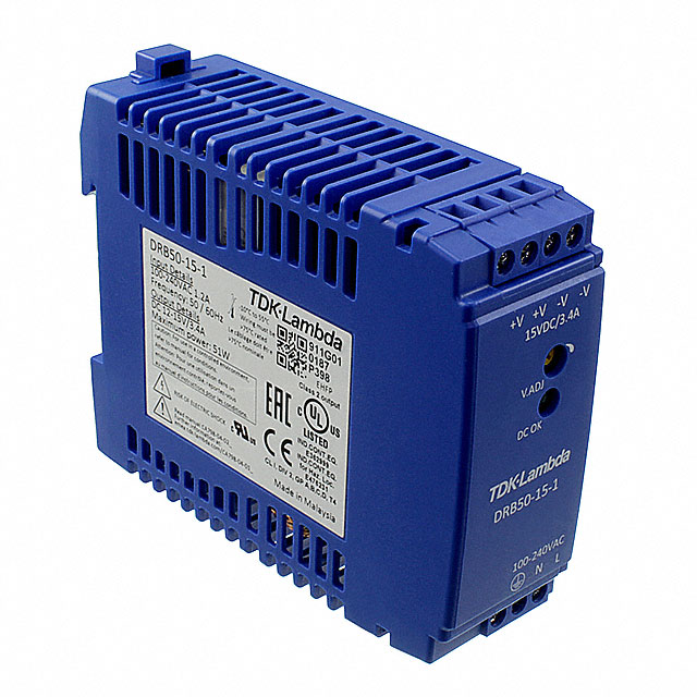 DRB50-15-1 TDK-Lambda Americas Inc  Fuentes de alimentación industriales para riel DIN