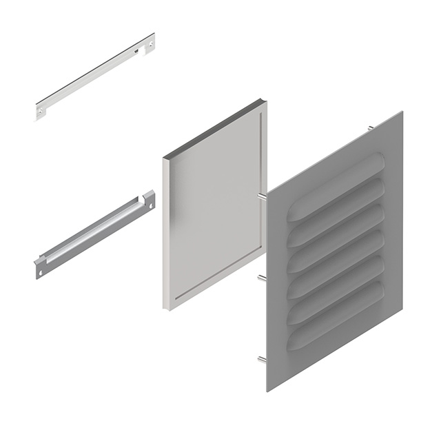 1481L3R88GY Hammond Manufacturing  Componentes de la caja