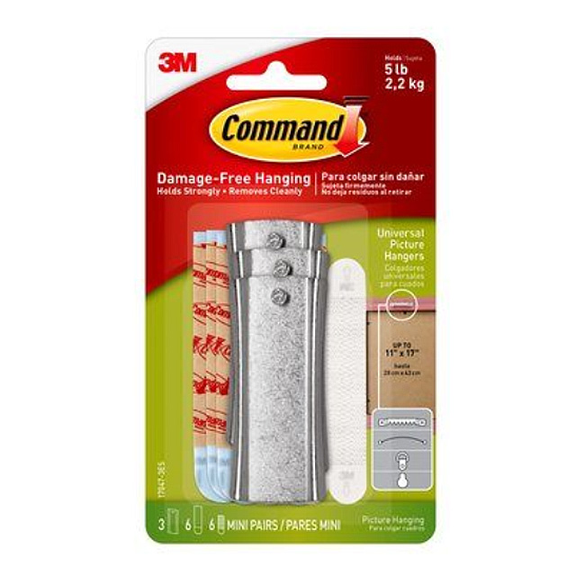 17047-3ES 3M  Ganci per grucce e clip