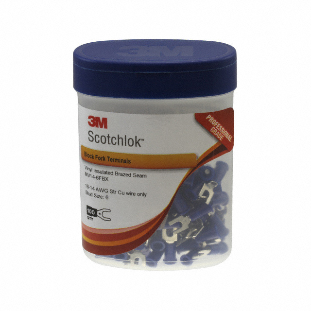 MV14-6FBX-BOTTLE 3M  Spade Connectors