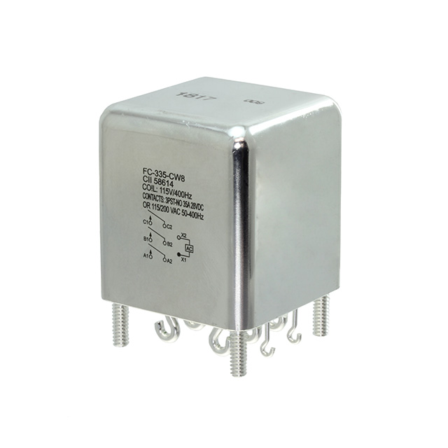 FC-335-CW8 TE Connectivity Aerospace, Defense and Marine  Power Relays Over 2 Amps