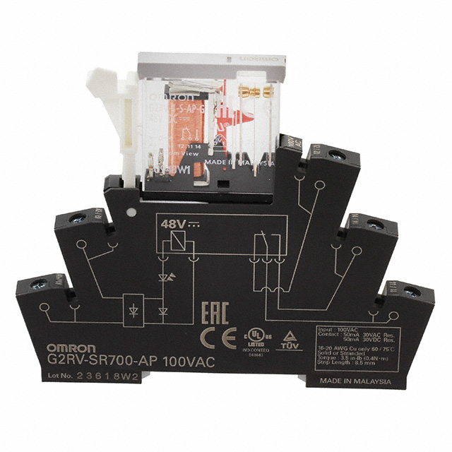 G2RV-SR700-AP AC100 Omron Automation and Safety  Signal Relays Up to 2 Amps