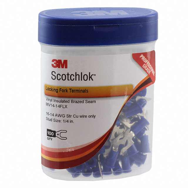 MV14-14FLX-BOTTLE 3M  Spade Connectors