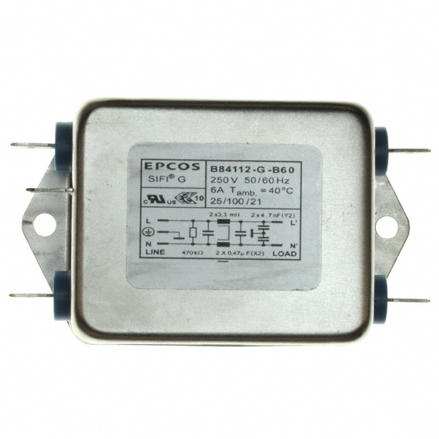 B84112G0000B060 EPCOS - TDK Electronics  Modules de filtrage de ligne électrique
