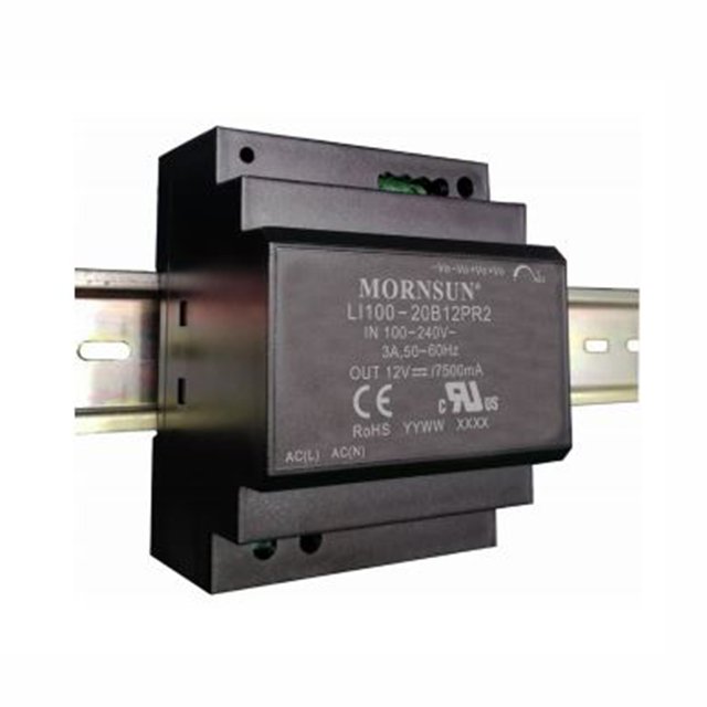 LI100-20B24PR2 Mornsun America, LLC  Fuentes de alimentación industriales para riel DIN