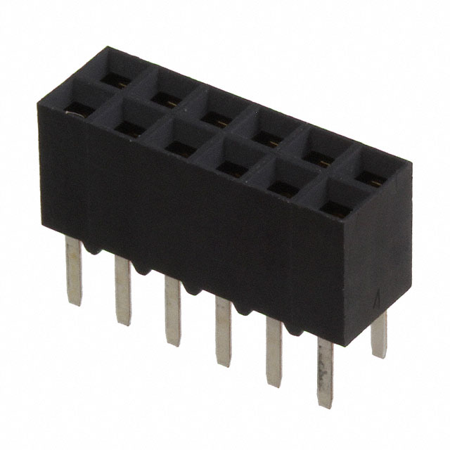 535542-6 TE Connectivity AMP Connectors  Headers Receptacles Female Sockets