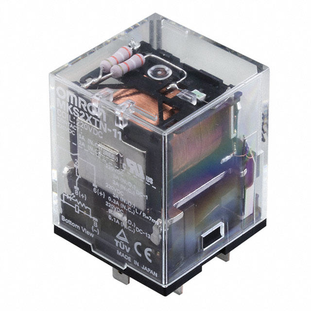 MKS2XTN-11 DC220 Omron Automation and Safety  Power Relays Over 2 Amps