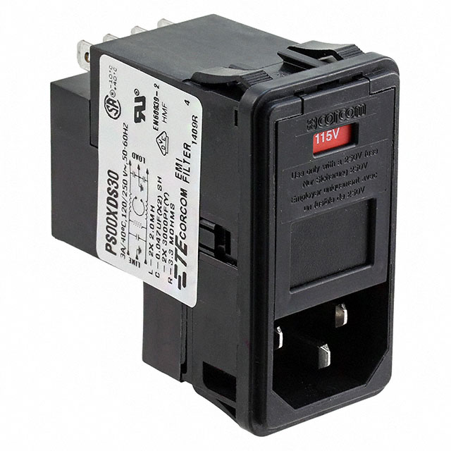 1-6609952-8 TE Connectivity Corcom Filters  Moduli di ingresso alimentazione (PEM)