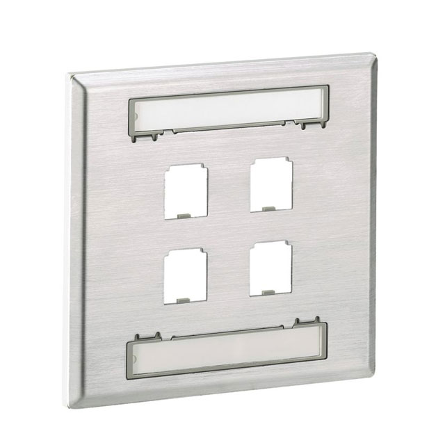 CFPL4S-2GY Panduit Corp  Keystone Faceplates Frames