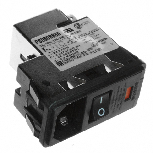 PS0S0SS3A TE Connectivity Corcom Filters  Moduli di ingresso alimentazione (PEM)
