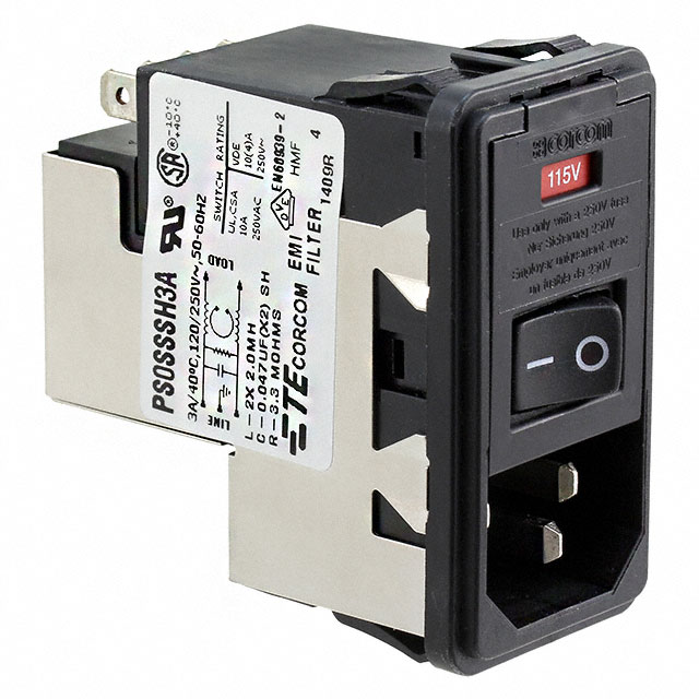 PS0SSSH3A TE Connectivity Corcom Filters  Power Entry Modules (PEM)