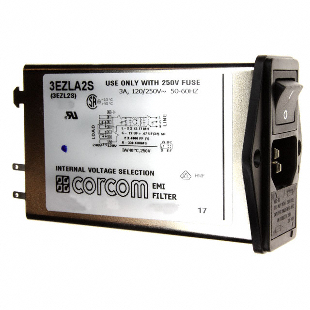 3EZLA2S TE Connectivity Corcom Filters  Moduli di ingresso alimentazione (PEM)