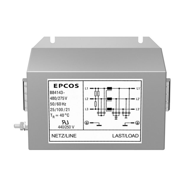 B84143A0016R000 EPCOS - TDK Electronics  Modules de filtrage de ligne électrique