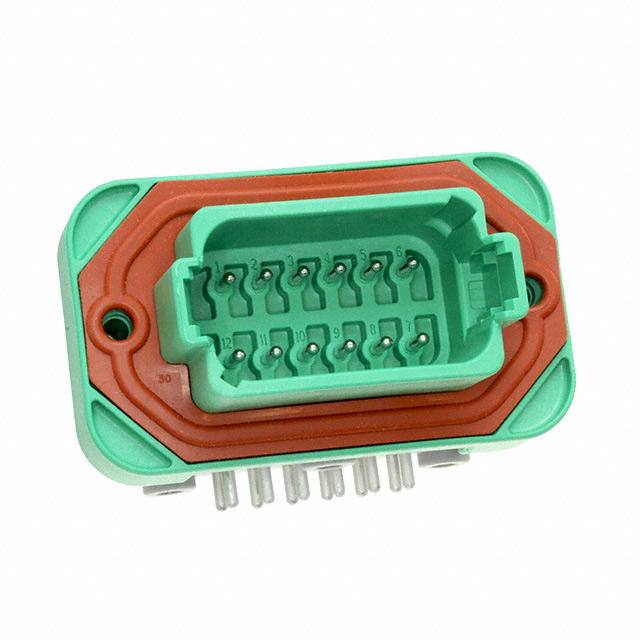 DT13-12PC TE Connectivity Deutsch Connectors  Embases à broches mâles