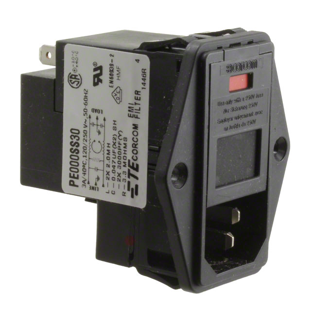 PE000SS30 TE Connectivity Corcom Filters  Power Entry Modules (PEM)