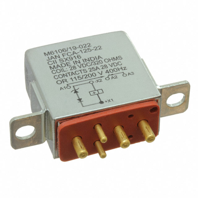 FCA-125-22 TE Connectivity Aerospace, Defense and Marine  Power Relays Over 2 Amps