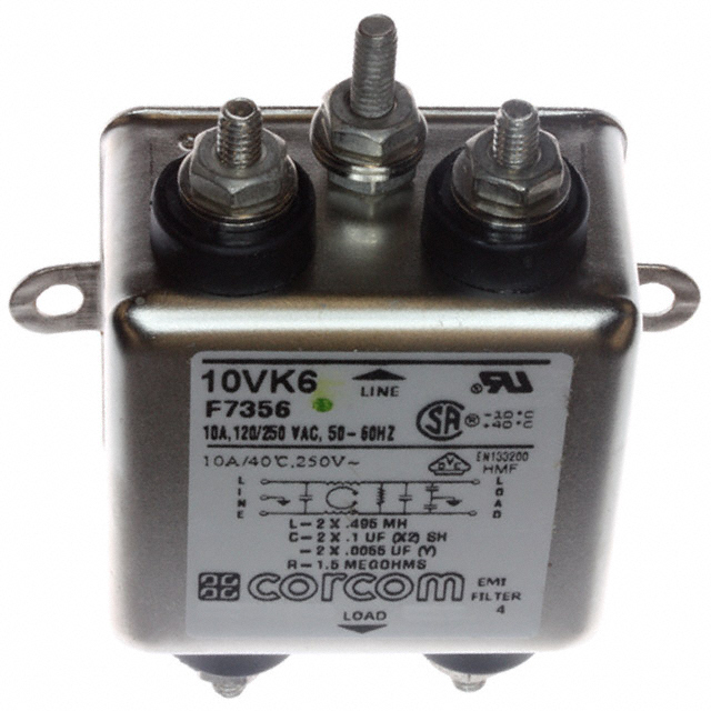 10VK6 TE Connectivity Corcom Filters  Netzfiltermodule