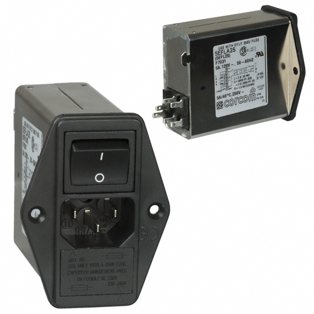 5EFLA2S TE Connectivity Corcom Filters  Power Entry Modules (PEM)