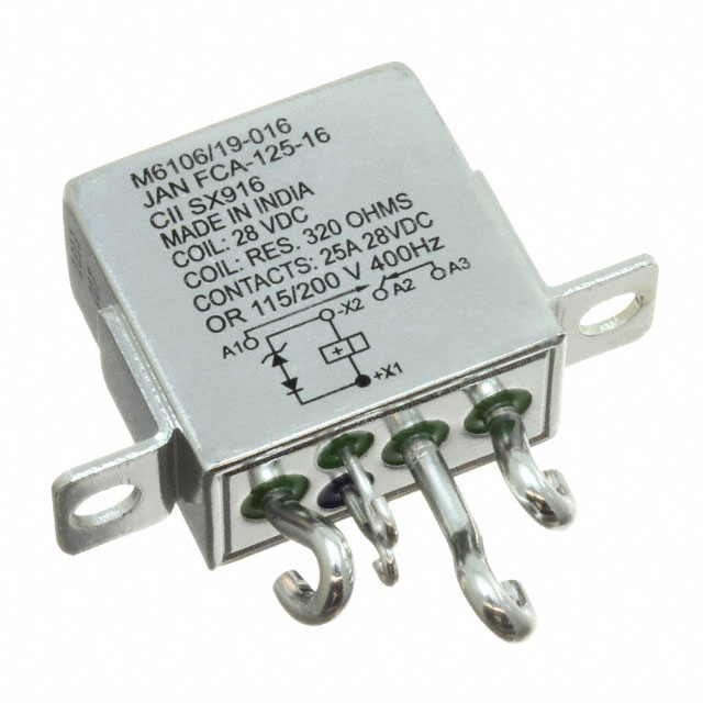 FCA-125-16 TE Connectivity Aerospace, Defense and Marine  Relè di potenza oltre 2 Ampere