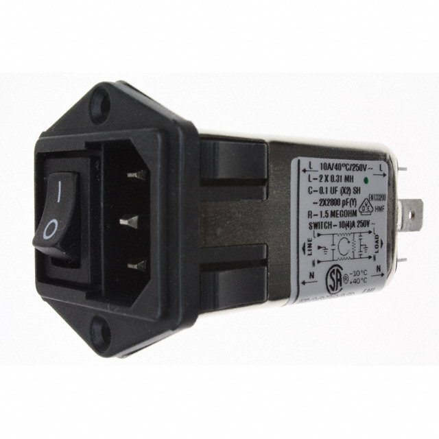 10CFE1 TE Connectivity Corcom Filters  Power Entry Modules (PEM)