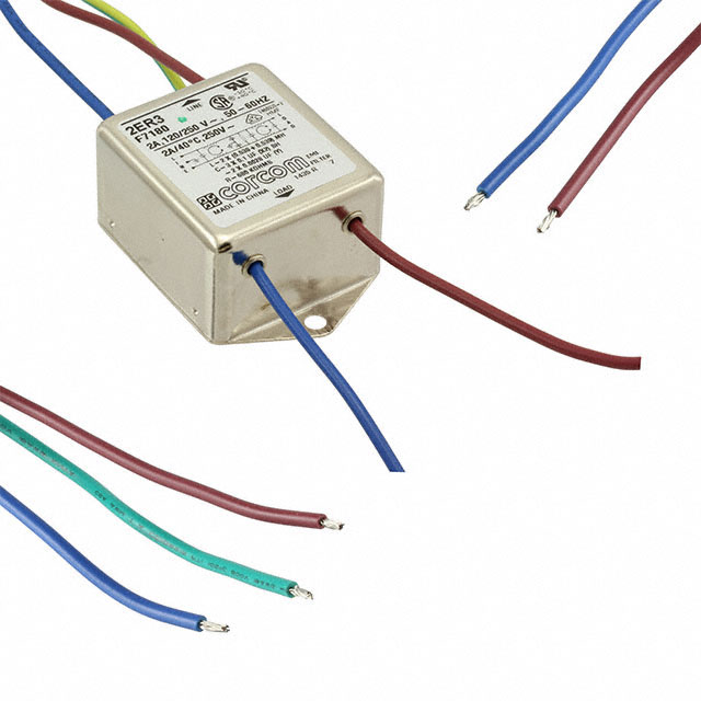 6609031-4 TE Connectivity Corcom Filters  Modules de filtrage de ligne électrique