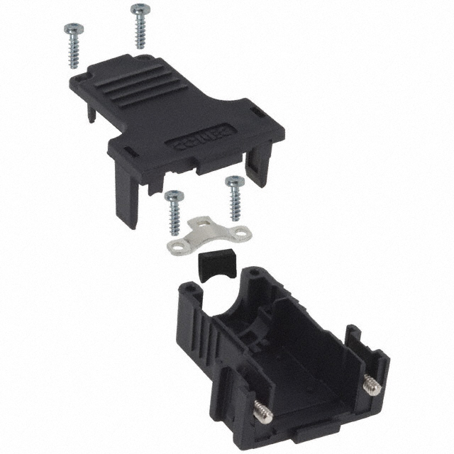 165X13379X Amphenol CONEC  Capots de connecteurs D-Sub en forme de D