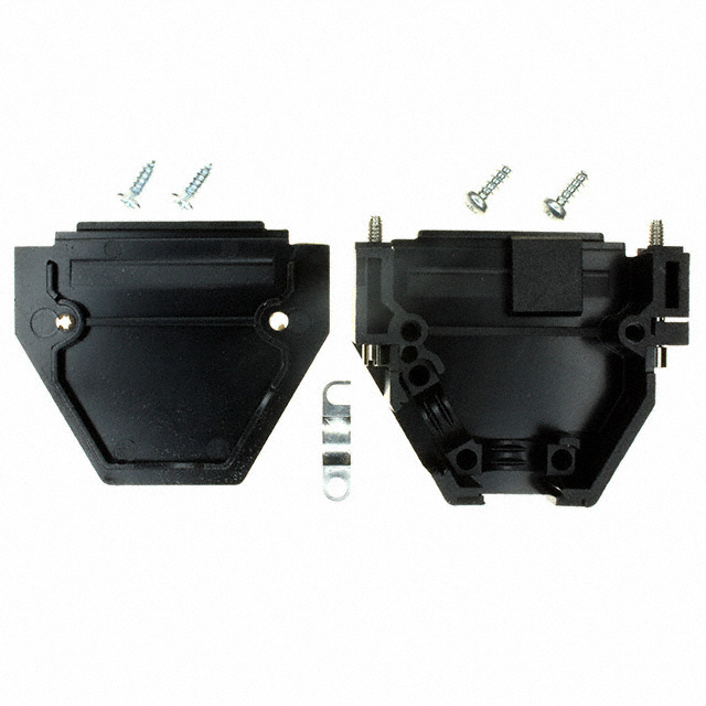 165X11259XE Amphenol CONEC  Capots de connecteurs D-Sub en forme de D