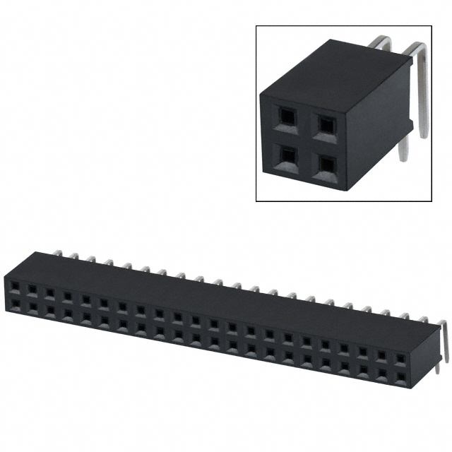 PPTC222LJBN Sullins Connector Solutions  Headers Receptacles Female Sockets