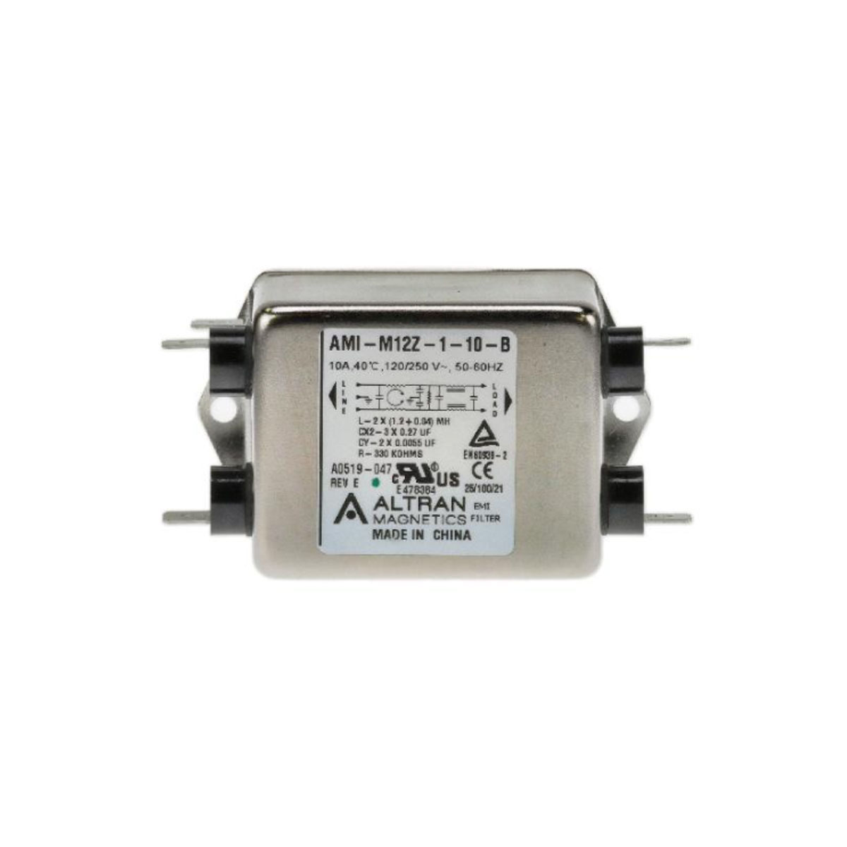 AMI-M12Z-1-10-B Altran Magnetics, LLC  Modules de filtrage de ligne électrique