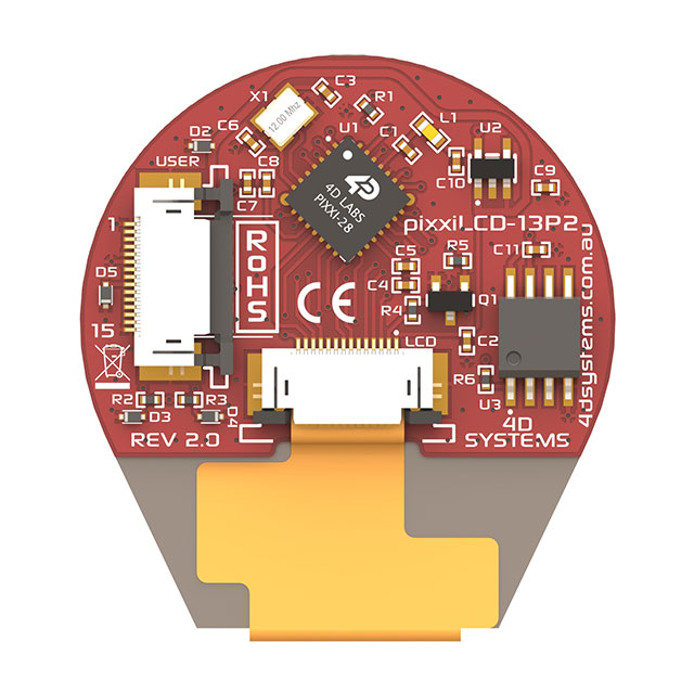 PIXXILCD-13P2 4D Systems Pty Ltd  Anzeigemodule - LCD OLED Grafik