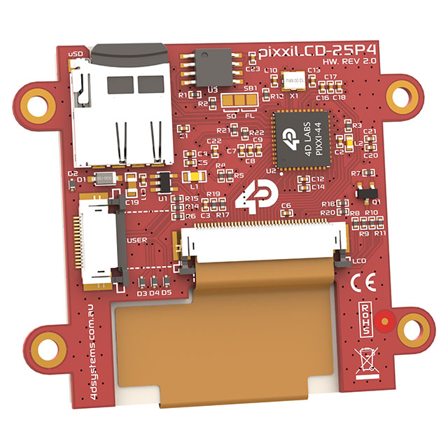 PIXXILCD-25P4 4D Systems Pty Ltd  Modules d'affichage - LCD OLED Graphic