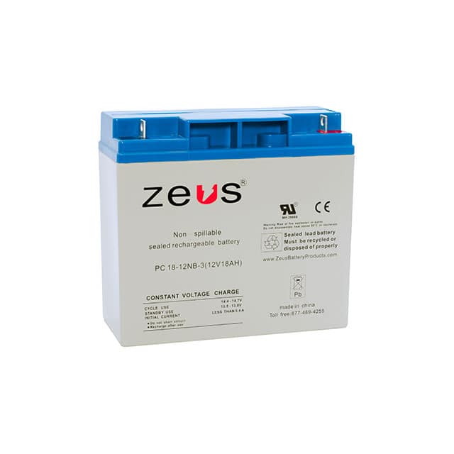 PC18-12NB ZEUS Battery Products  Piles rechargeables (secondaires)