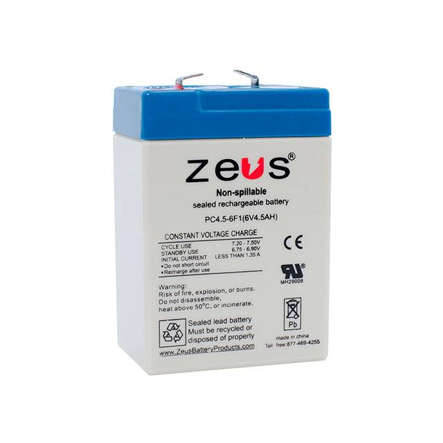 PC4.5-6F1 ZEUS Battery Products  Piles rechargeables (secondaires)